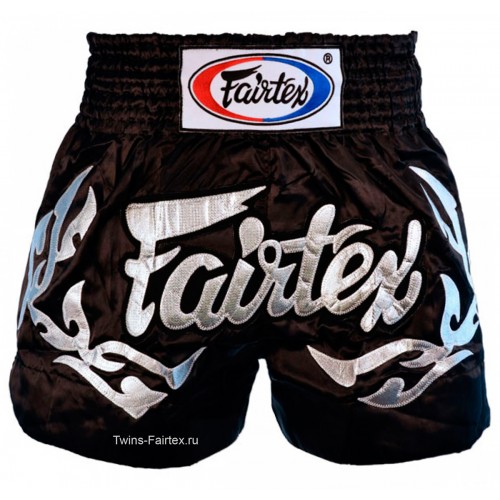 Шорты для тайского бокса Fairtex ("Eternal Silver" BS-0647)